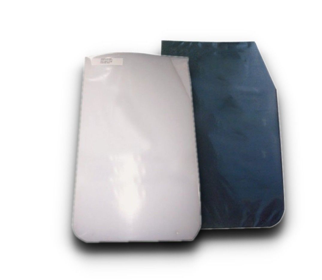 Bavettes Translucides Blanches 50x30cm/2mm (paire) - GT2I, Neuves