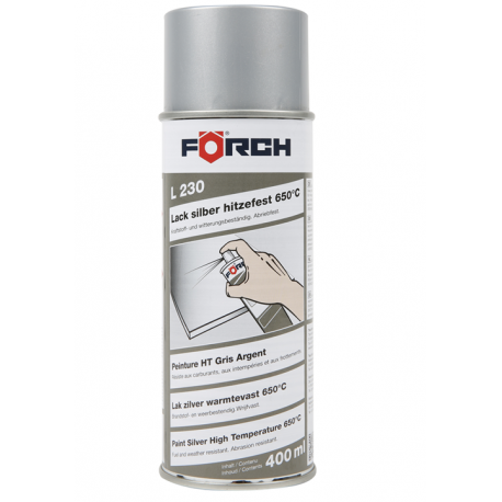 Peinture haute température gris argent 400ML - 1