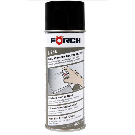 Peinture noir brillante 400ML - Périphérique / Carrosserie - Off Road  Technology