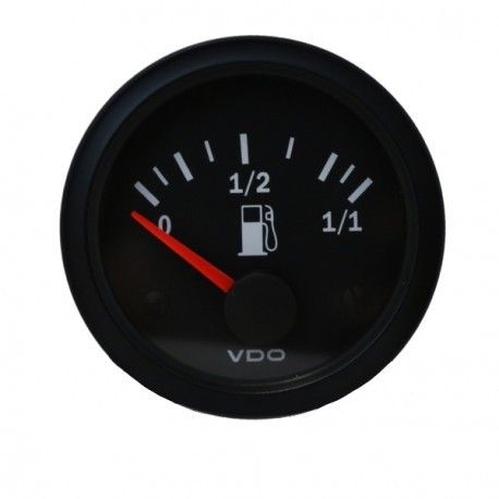 Manomètre VDO Niveau Essence Levier Vision Diamètre 52 Fond Noir - 1
