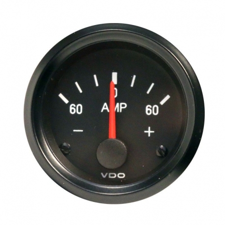 Ampèremètre VDO VISION Fond Noir Diamètre 52mm - 1