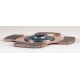 Mono-disque cérametallique TILTON 7,25" 4 patins 8 rivets TILTON - 2