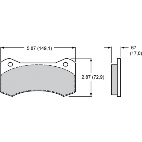 Plaquettes Wilwood Aero4 / Aero4 Dust Seal WILWOOD - 1