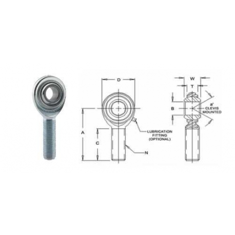 Rotule FK Droite CM-M FK - 1