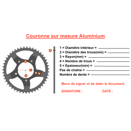 Couronne sur mesure Aluminium - 1