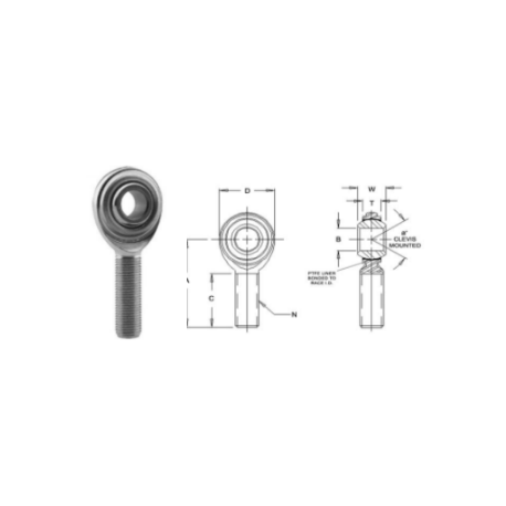 Rotule FK Droite SCM-T - 1