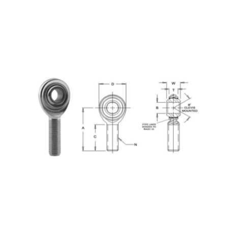 Rotule FK Gauche SCML-T - 1