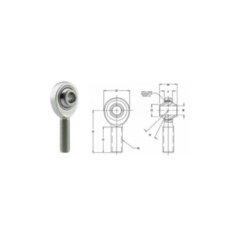 Rotule FK Droite HJMX-T - 1