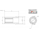 Embout trans-longit à souder ø45x2,5 25 dents - 3