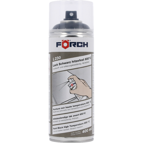 Peinture haute température noir satin 400ML - Périphérique Carrosserie -  Off Road Technology