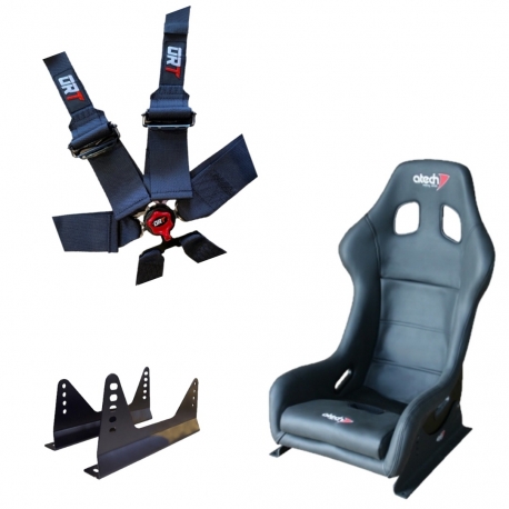 Kit baquet Atech Raid Skai + Harnais ORT - 1