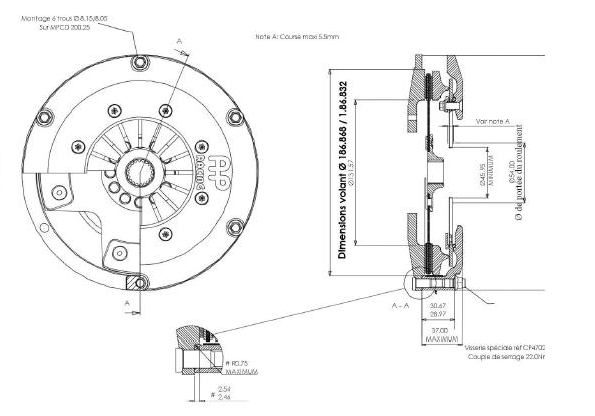 Kit d'embrayage pour les véhicules avec embrayage à commande par
